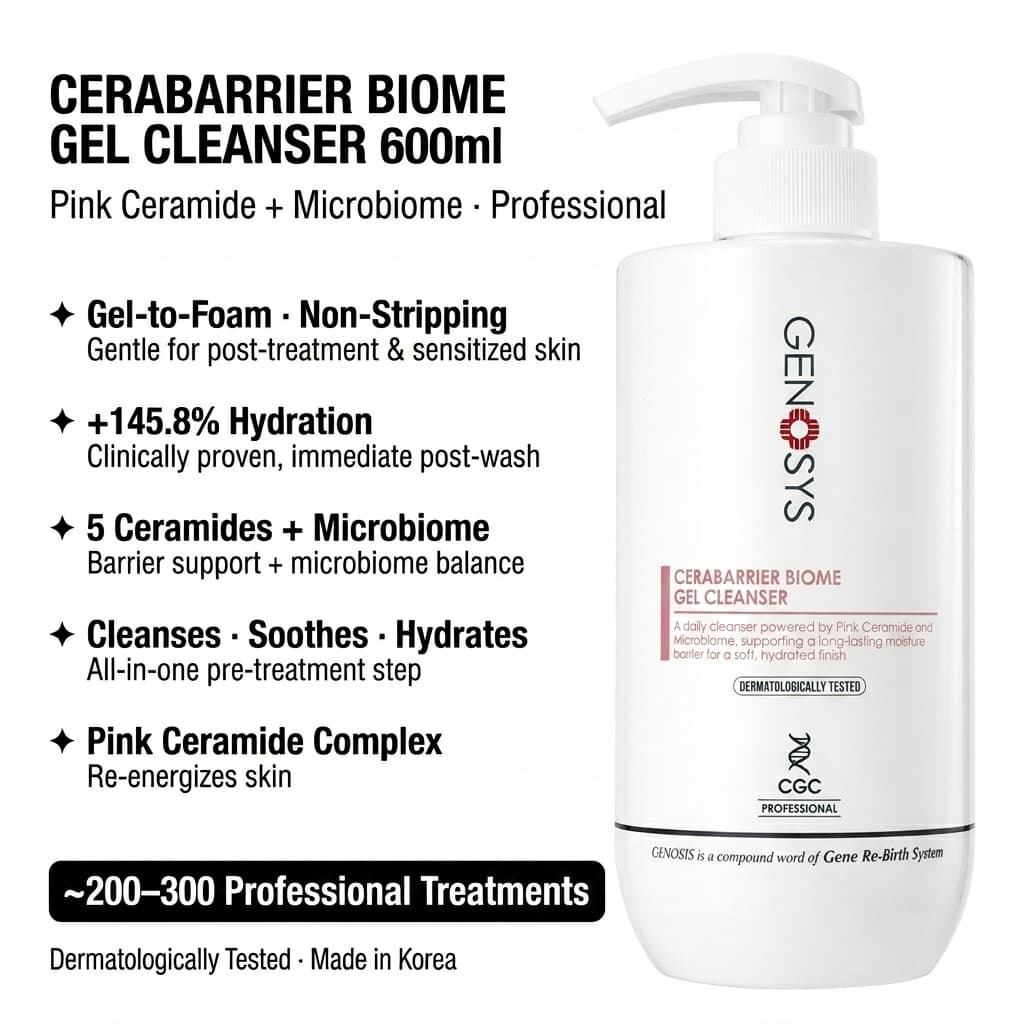 CERABARRIER BIOME GEL CLEANSER 600 مل — للاستخدام الاحترافي