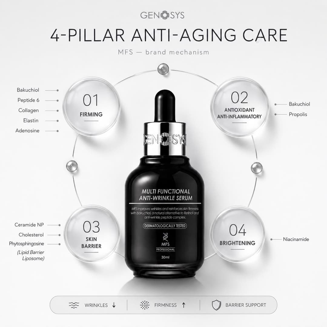 GENOSYS MULTI FUNCTIONAL ANTI-WRINKLE SERUM with Bakuchiol