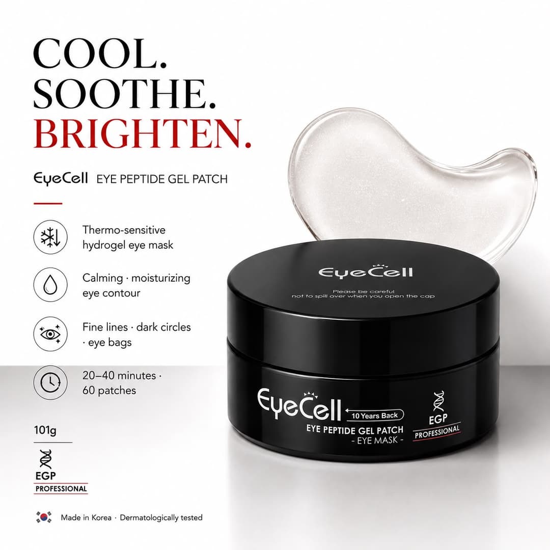 لصقات GENOSYS EyeCell EYE PEPTIDE GEL PATCH لمحيط العين
