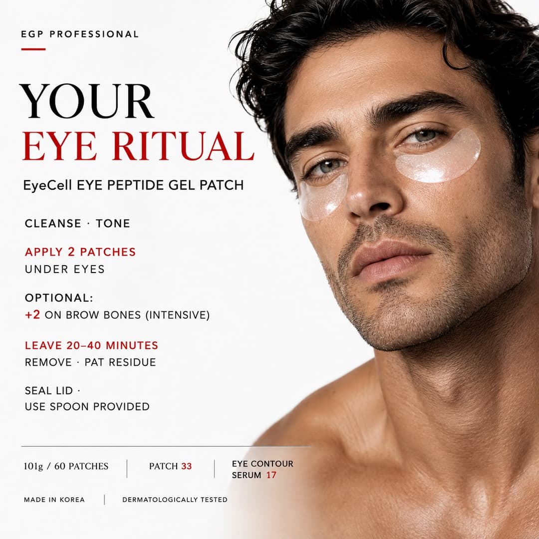 طريقة وضع EyeCell EYE PEPTIDE GEL PATCH