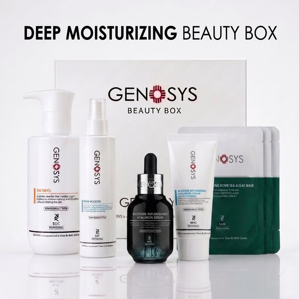 DEEP MOISTURIZING BEAUTY BOX - GENOSYS Korean Beauty Boxes professional skincare product UAE