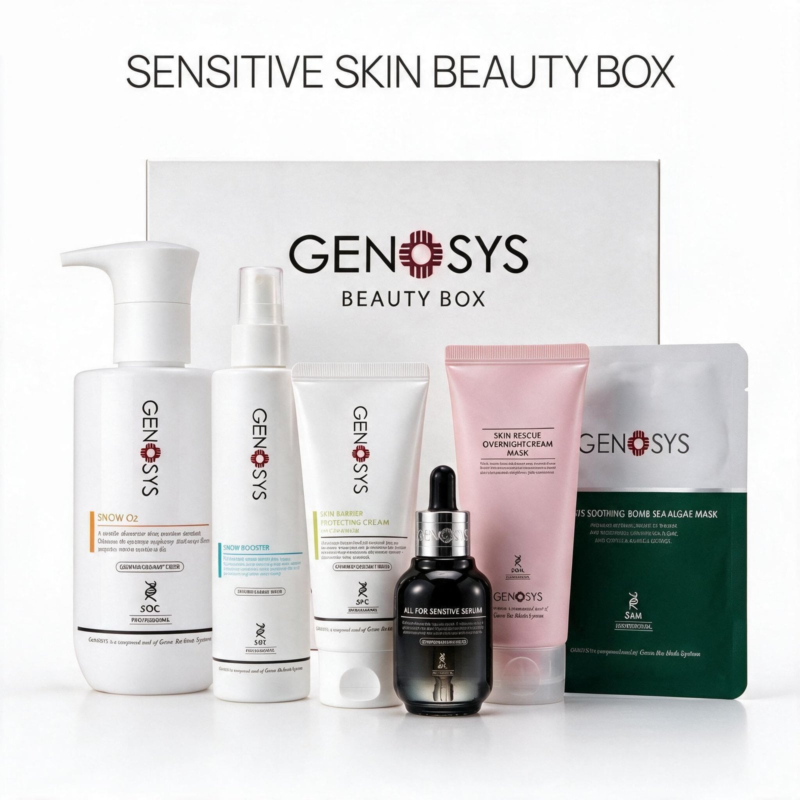SENSITIVE SKIN BEAUTY BOX - GENOSYS Korean Beauty Boxes professional skincare product UAE