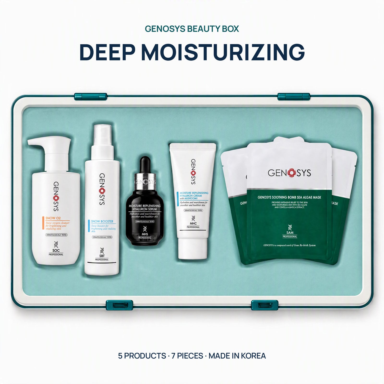 DEEP MOISTURIZING BEAUTY BOX - GENOSYS Korean Beauty Boxes professional skincare product UAE