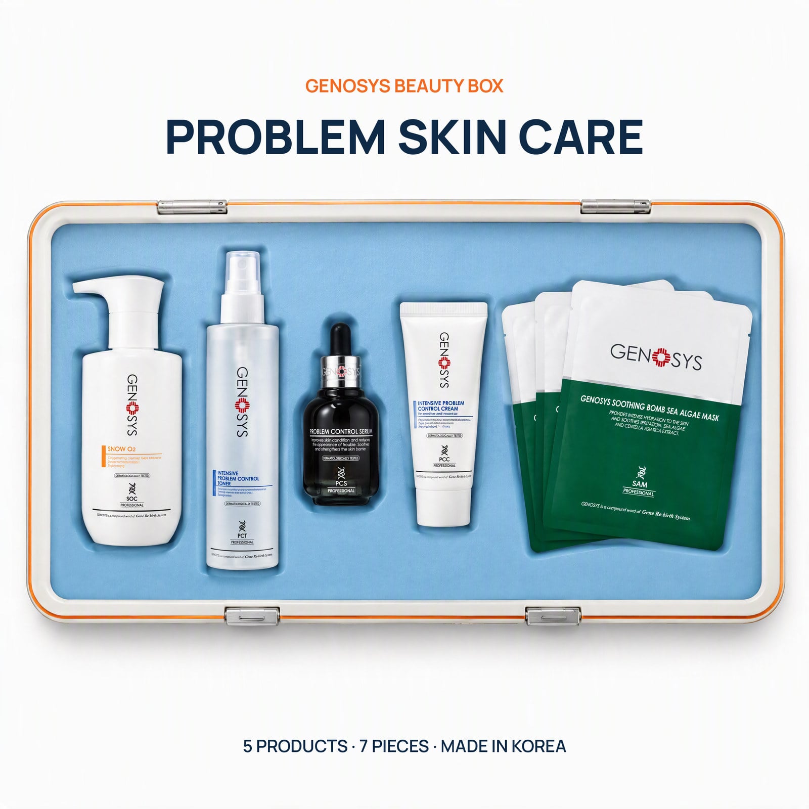 PROBLEM SKIN CARE BEAUTY BOX - GENOSYS Korean Beauty Boxes professional skincare product UAE