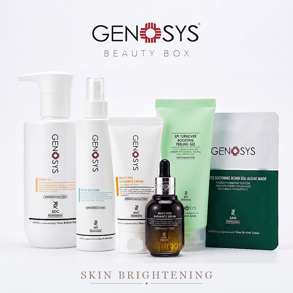 SKIN BRIGHTENING BEAUTY BOX - GENOSYS Korean Beauty Boxes professional skincare product UAE
