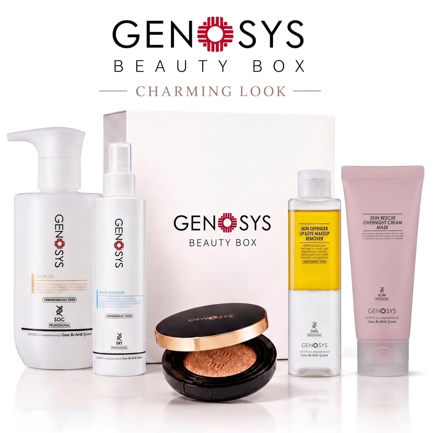 CHARMING LOOK BEAUTY BOX - GENOSYS Korean Beauty Boxes professional skincare product UAE