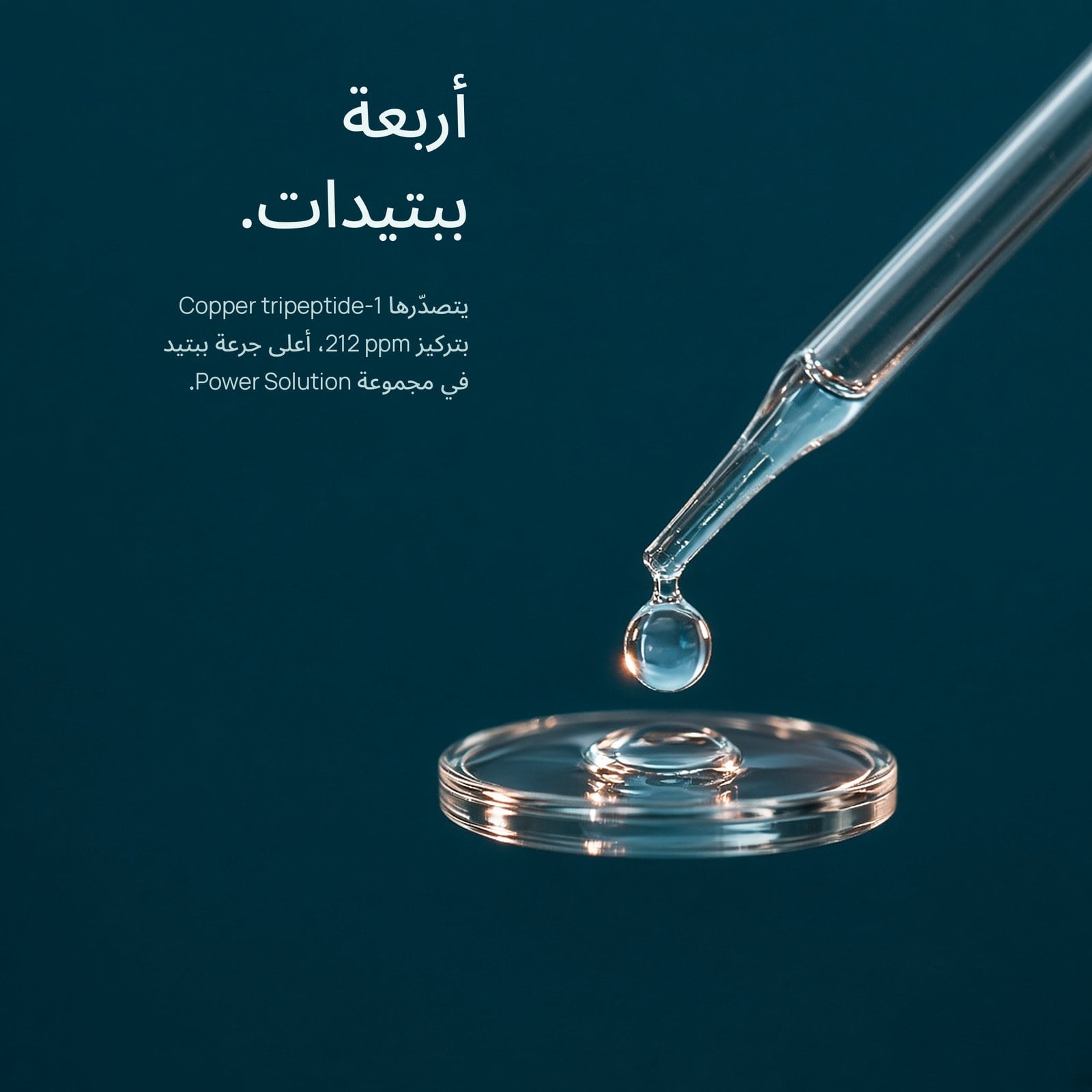 كل نسبة داخل القارورة.