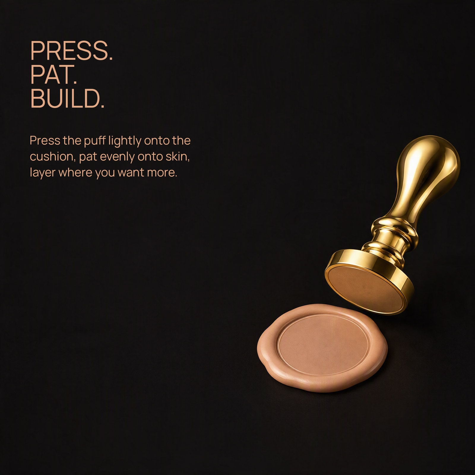 Press, pat, build