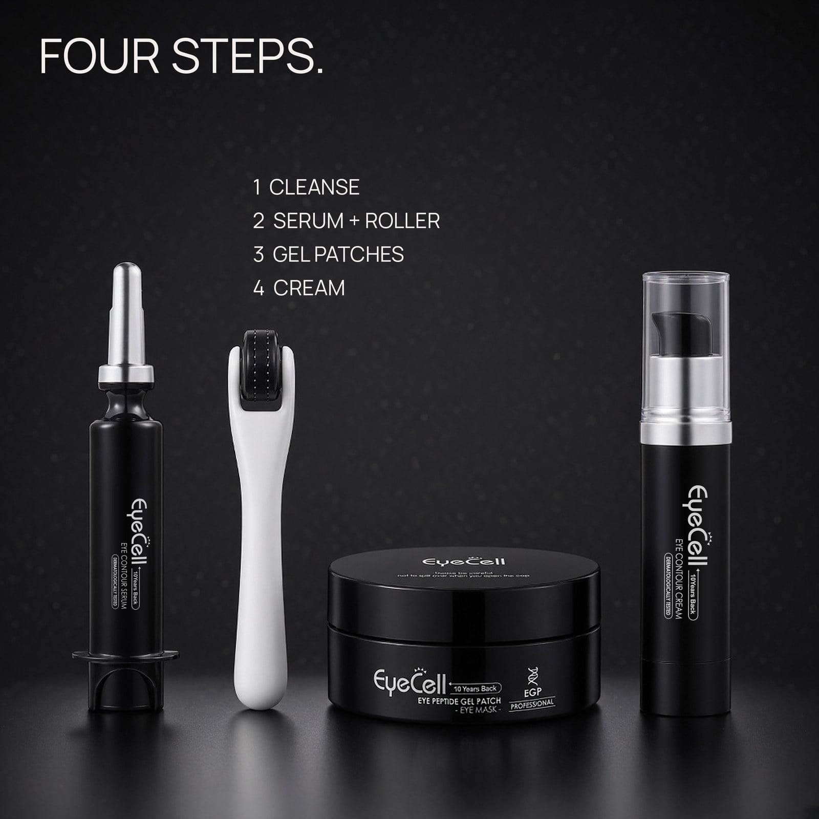 Four steps, one calm routine.