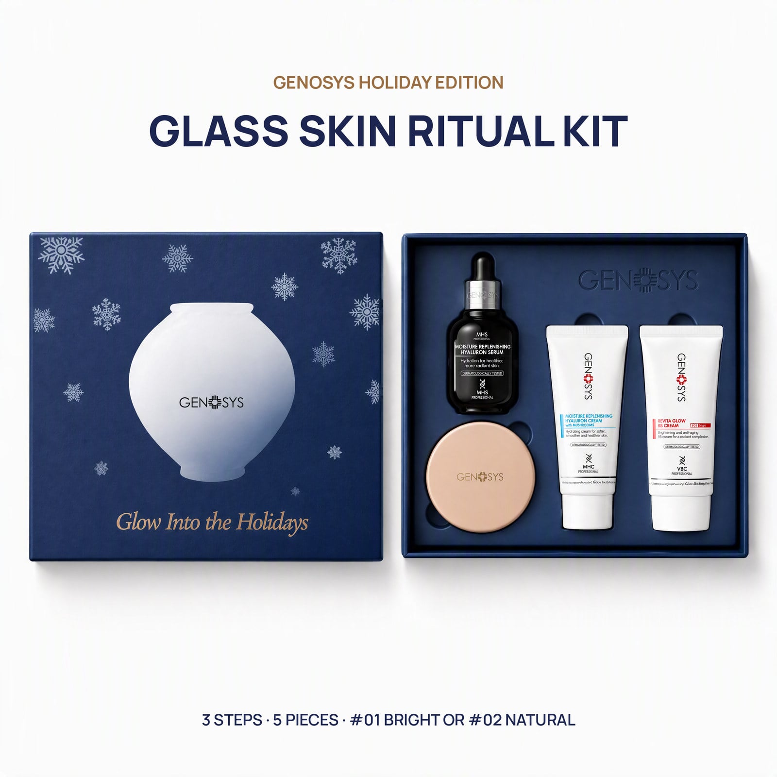 GLASS SKIN RITUAL KIT - GENOSYS Korean Beauty Boxes professional skincare product UAE