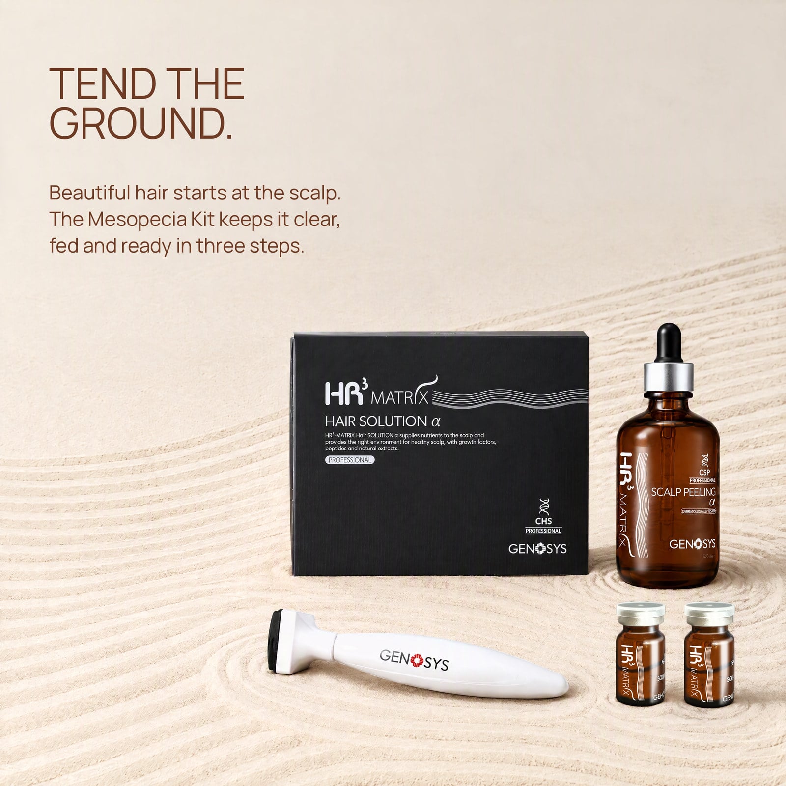 Hair grows from the scalp. Care starts there.