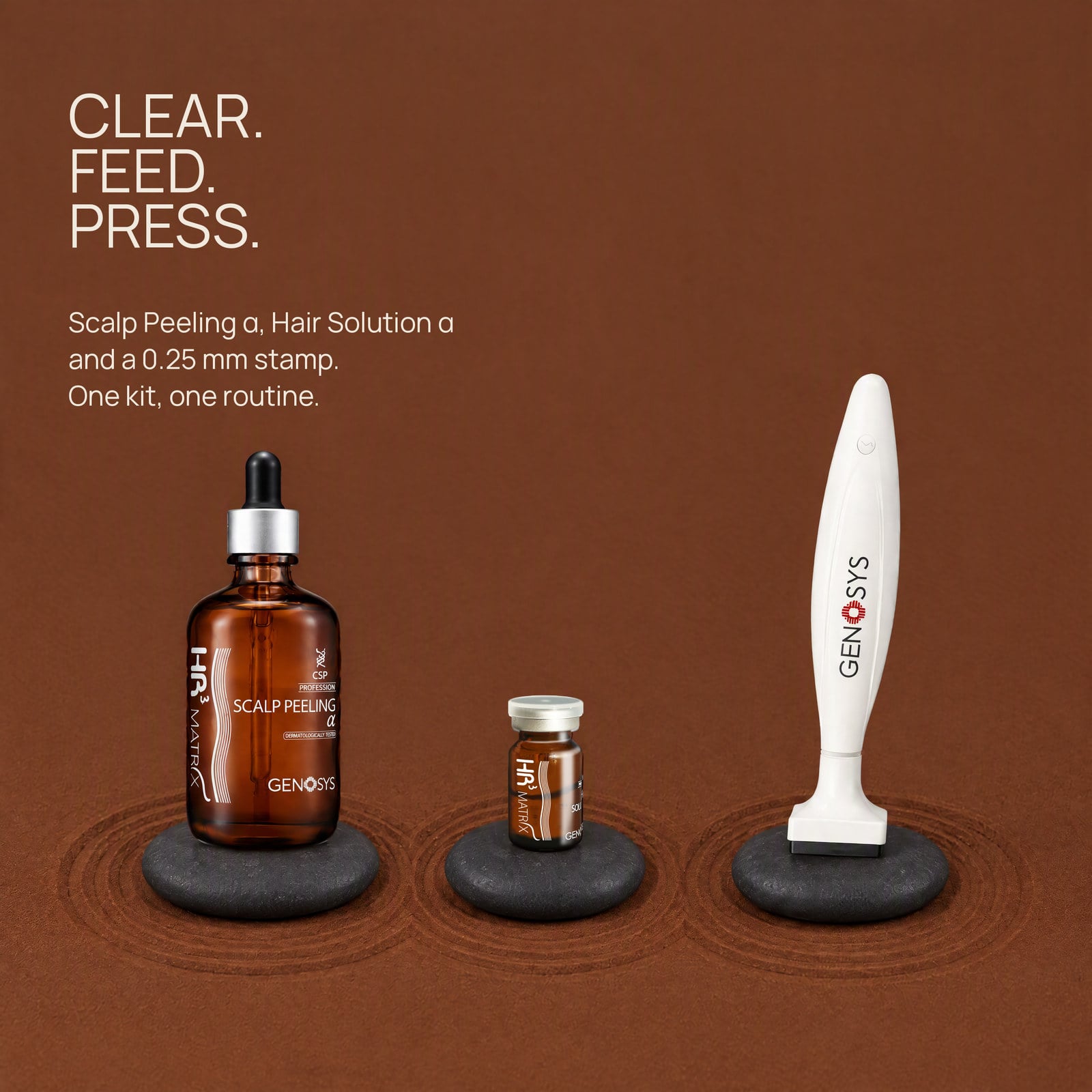 Clear. Feed. Press.