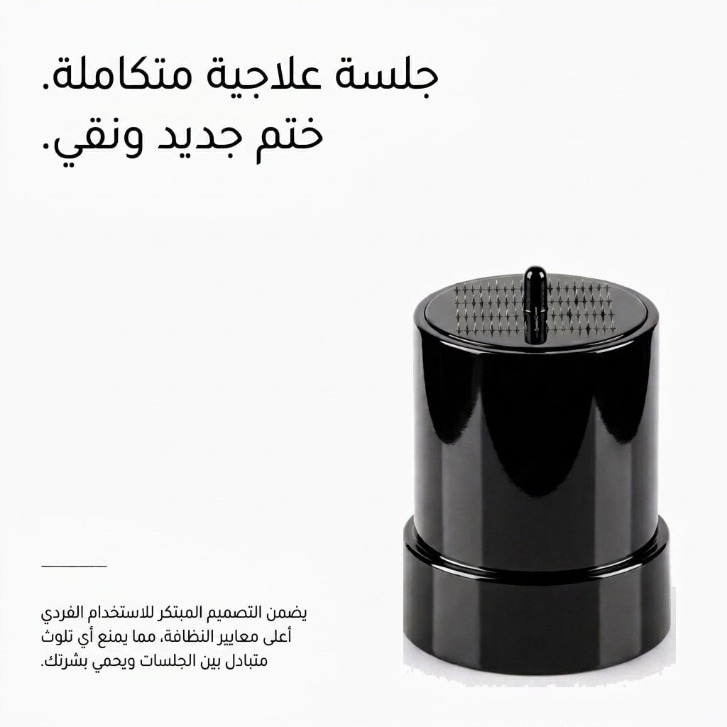 رأس Hair Stamp مثبت على جهاز HairGen Booster