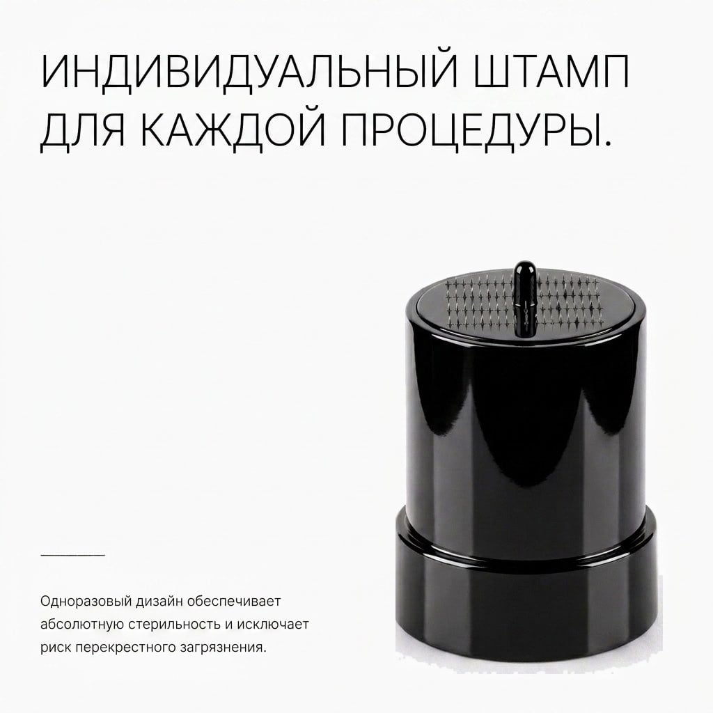 Насадка Hair Stamp, установленная на HairGen Booster