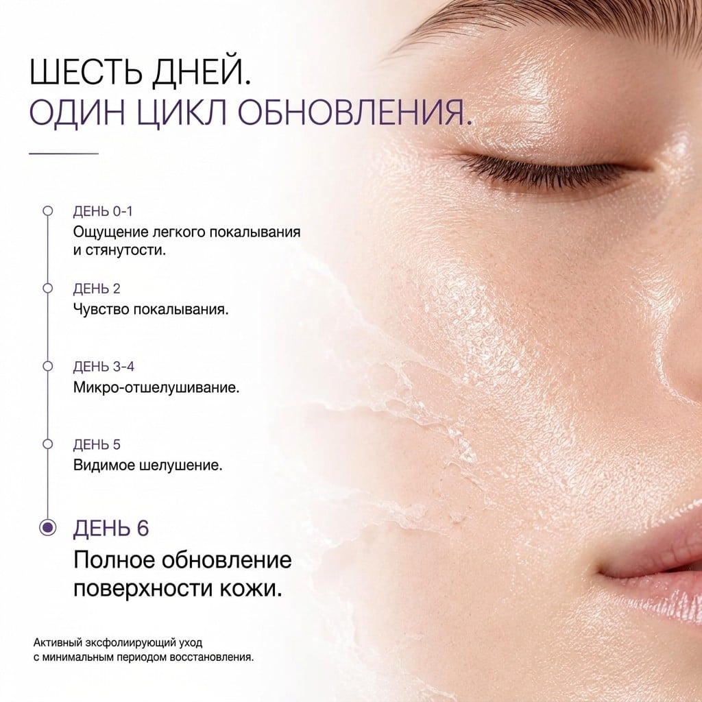 Bio-Meso PDRN Homecare Ampoule 5000 - the six-day renewal cycle, from tingling on day one to a renewed surface on day six