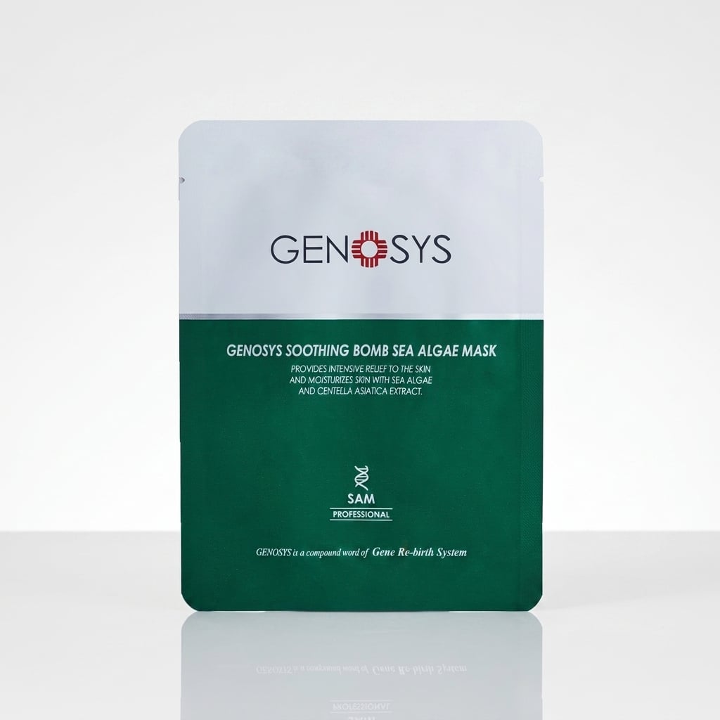 SOOTHING BOMB SEA ALGAE MASK - GENOSYS Korean Mask professional skincare product UAE
