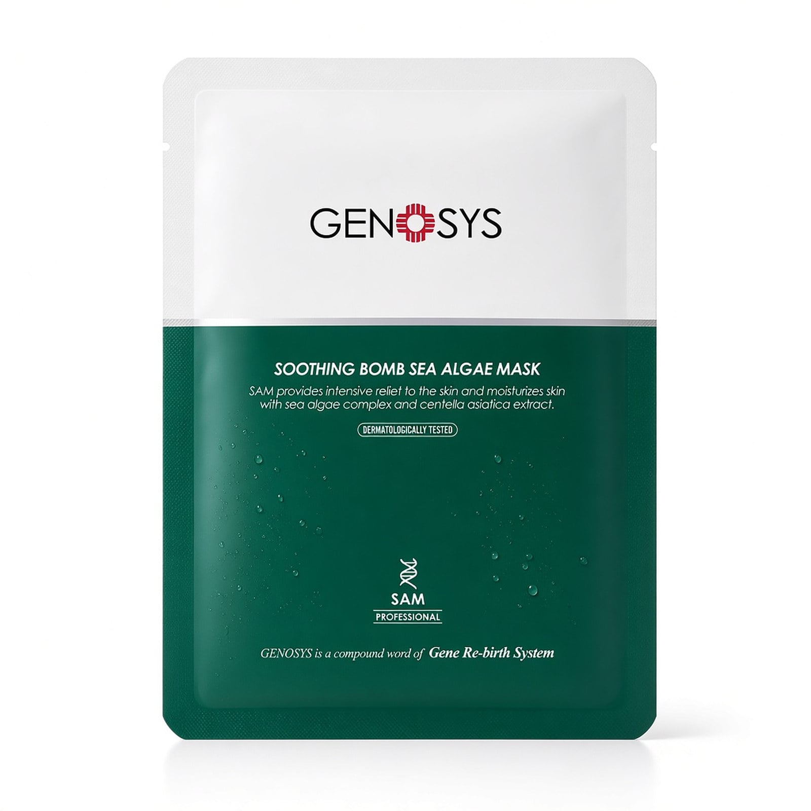 SOOTHING BOMB SEA ALGAE MASK - GENOSYS Korean Mask professional skincare product UAE