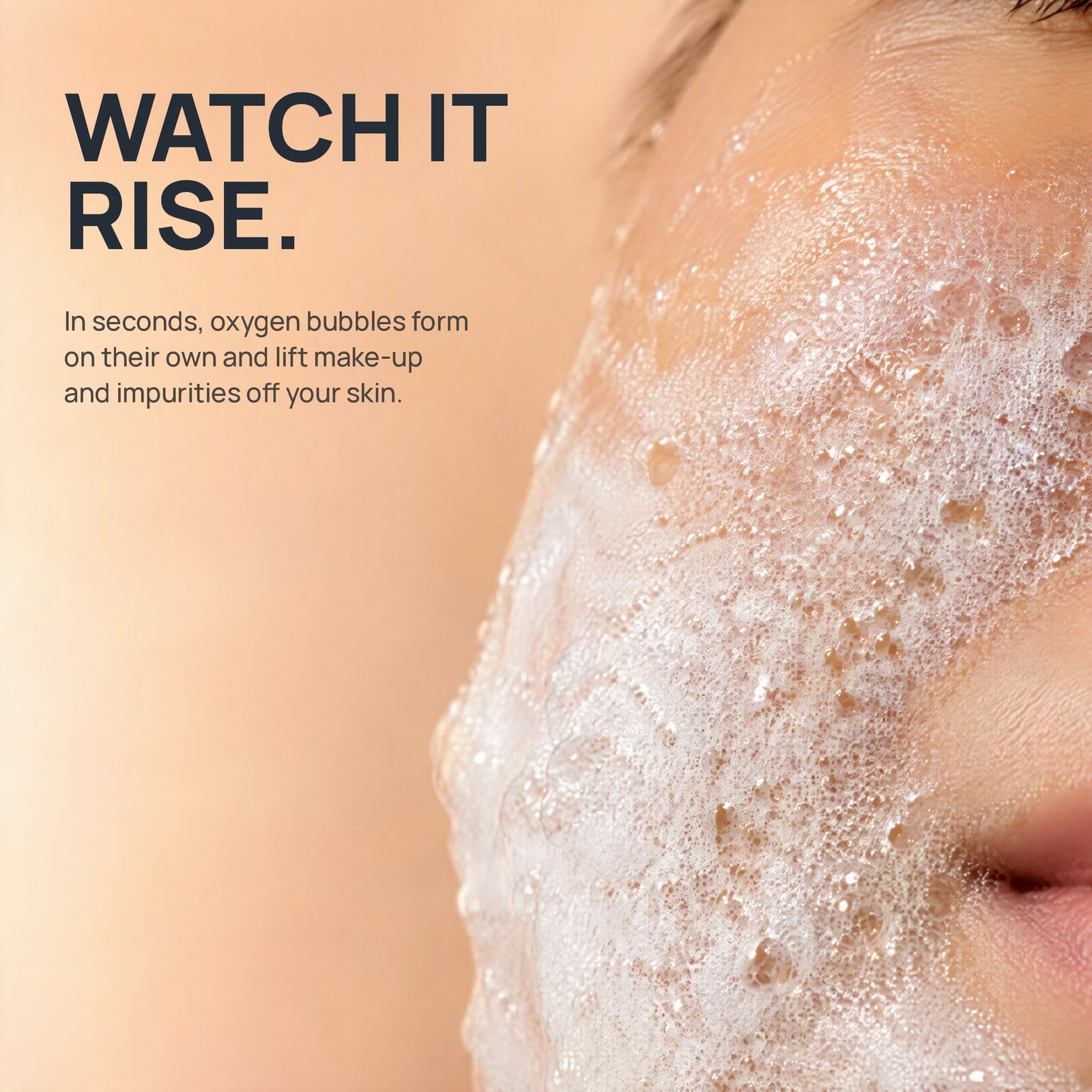 Start dry. Watch it rise. Rinse.