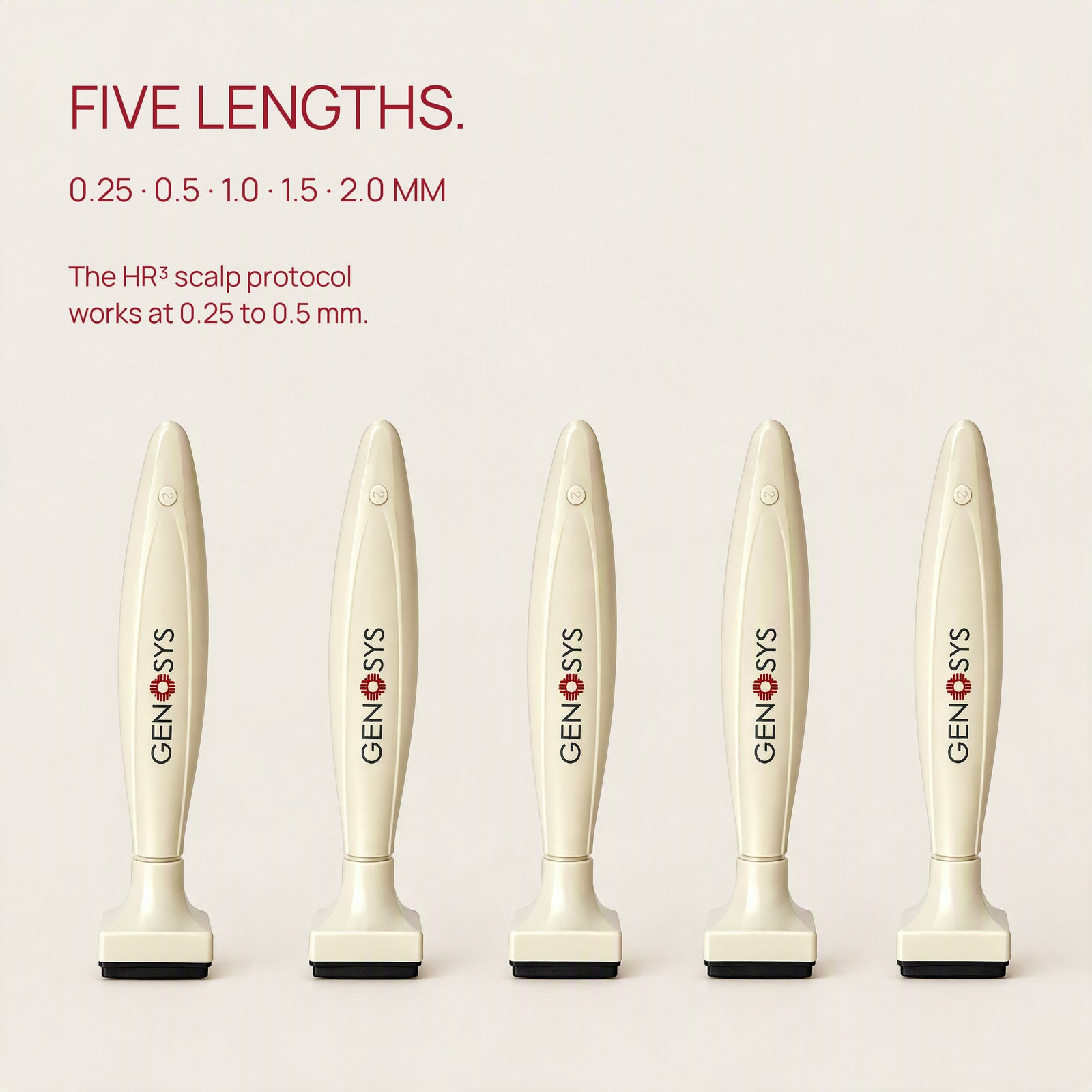 The same five as the GENOSYS roller.